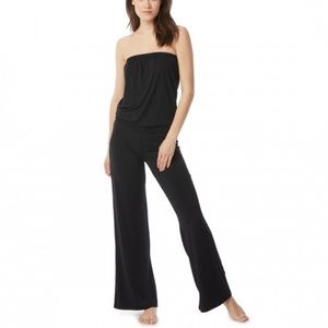 CARMEN MARC VALVO Bandeau Jumpsuit Cover Up